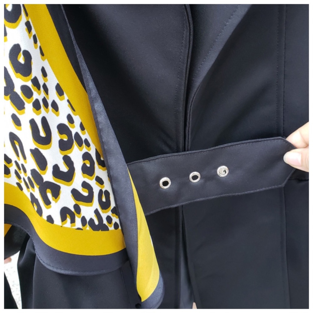 Black Silk Scarf Jacket Small Medium - Picture 7 of 9